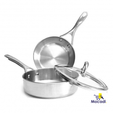 Stainless Steel 3 Piece Cookware...