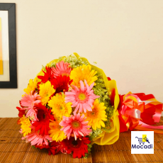 12 Mix Gerberas Bunch