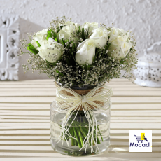 Majestic Roses Jar Arrangement
