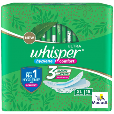 Whisper Sanitary Pads - XL Wings,...