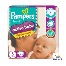 Pampers Active Baby Taped Diapers,...