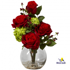  Rose and Hydrangea Silk Flower...