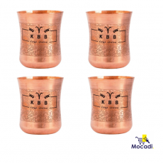 Damru Designer Copper Glass Tumbler