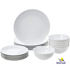Dinnerware Set - White Porcelain...